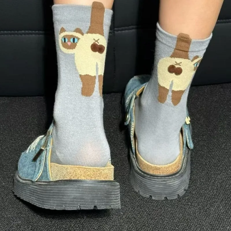 3 pares de calcetines bonitos para perros y gatos con bolas, divertidos calcetines de algodón, calcetines suaves de algodón para niñas, mujeres y niñas, regalos novedosos para amantes de los gatos