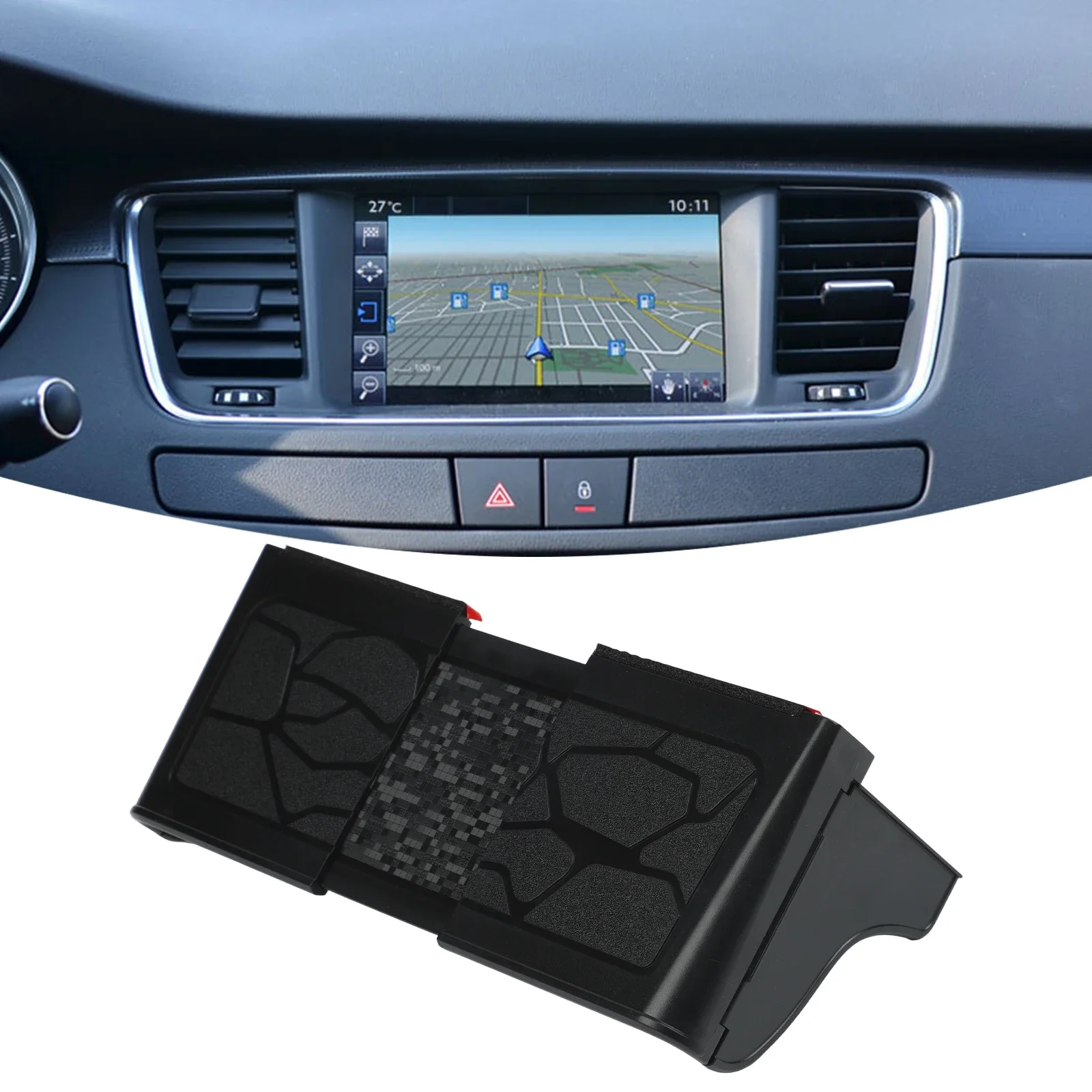 Sunshade Visor for 7 12 inch GPS navigation units in vehicles designed to reduce sunlight glare and improve screen contrast