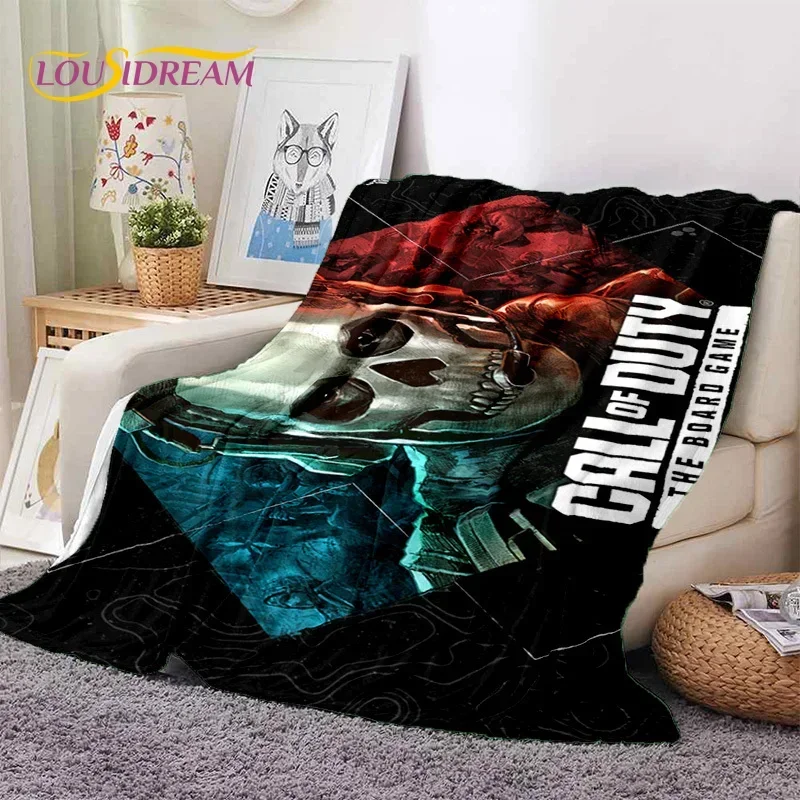 Call of Duty War game Beds soft flannel blanket for beds bedroom sofa picnic, throw blanket cover outdoor entertainment gift