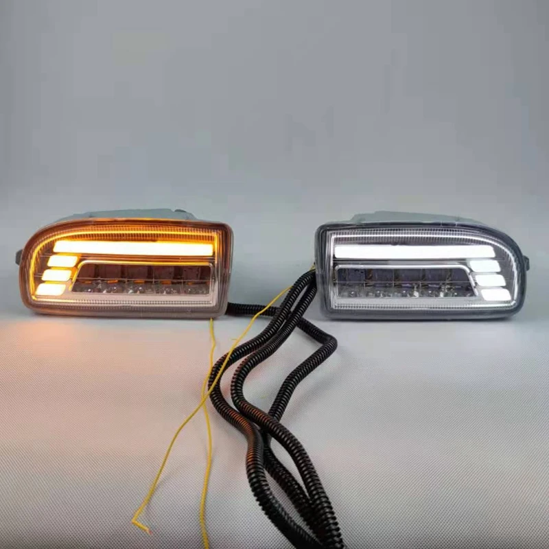 2Pcs LED Front Fog Lamp Daytime Running Light For Toyota Land Cruiser 100 LC100 FJ100 1998-2007