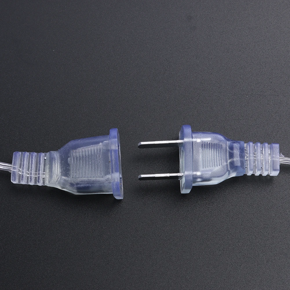 3M Power Extension Cable Portable Transparent Extension Cord Standard Switch Cable for LED String Light Christmas Lights