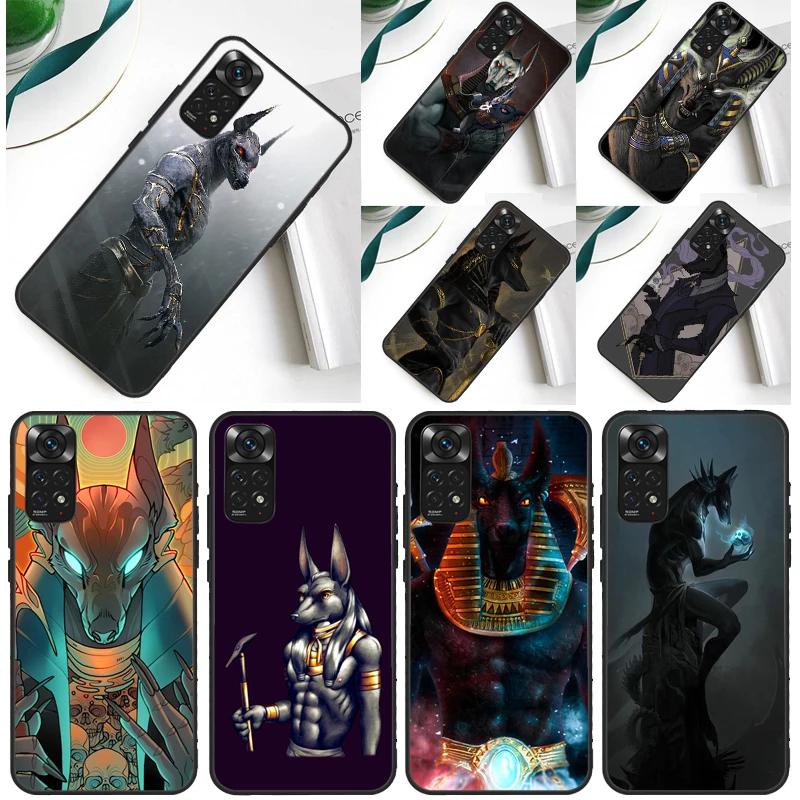 Anubis Ankh Egyptian God Case For Xiaomi Redmi Note 12 11 10 9 8 Pro 9S 10S 11S 12S Redmi 12C 9A 9C 10A 10C Coque