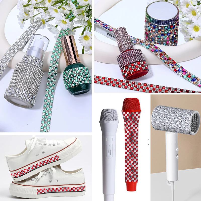QIAO Premium mehrfarbiger Strassbesatz, funkelnde Schachbrett-Kristallverzierungen für DIY-Mode, Accessoires und Kunsthandwerk – Detail 6