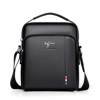 2023 mode Marke Business herren Umhängetasche Aus Echtem Leder Schulter Tasche Männer Handtasche Natürliche Kuh Leder Mann Umhängetasche