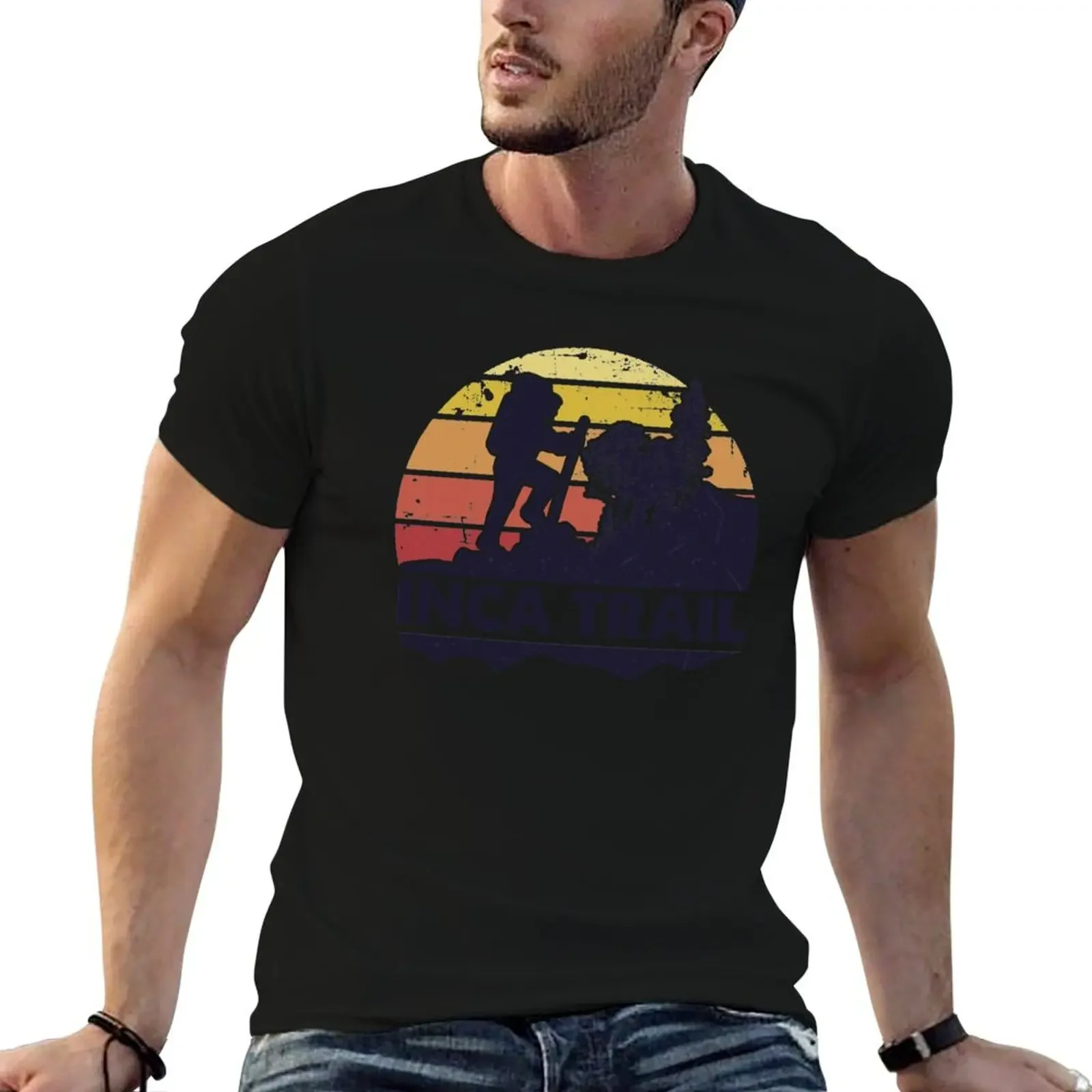 Inca Trail hiker gift T-Shirt cute clothes cheap stuff summer tops anime stuff heavy weight t shirts for men