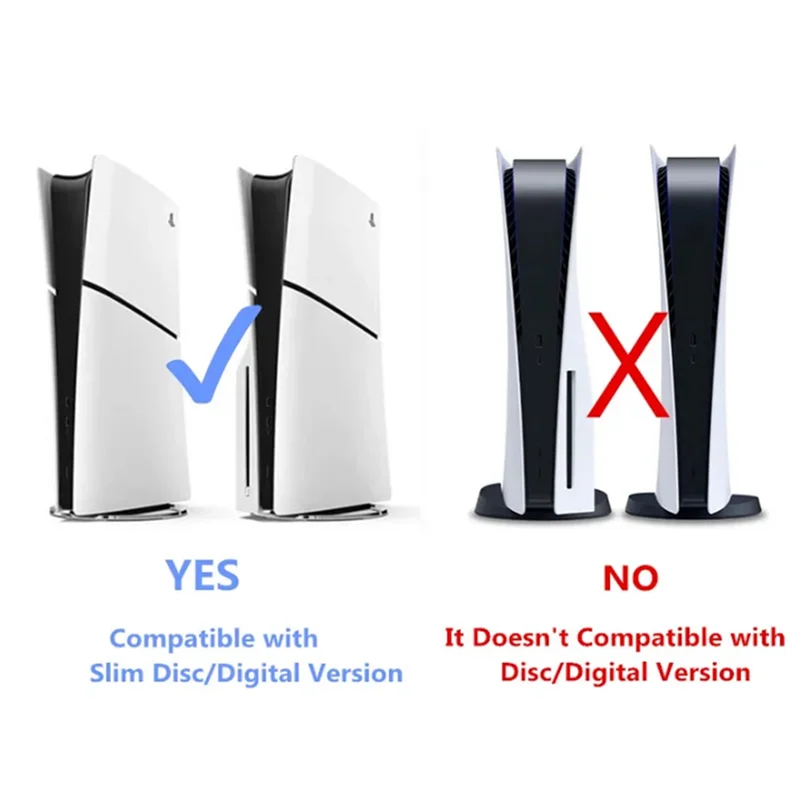 EDT-مجموعة أدوات تخزين مثبتة على الحائط، حامل وحدة التحكم، حامل سماعة الرأس، مجموعة ملحقات مناسبة لجهاز PS5 Slim