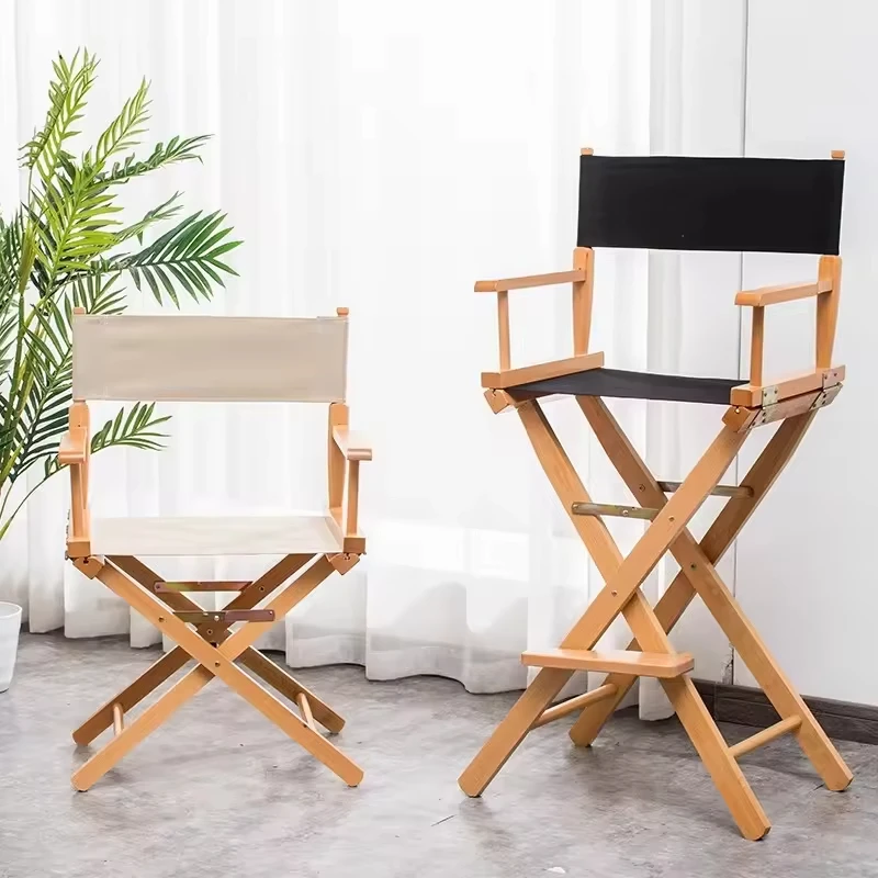 Villa Workshop Portable Easy Store Wood Chair For Outdoor Camping *High Quality Wooden Folding Directors Chair Kitchen