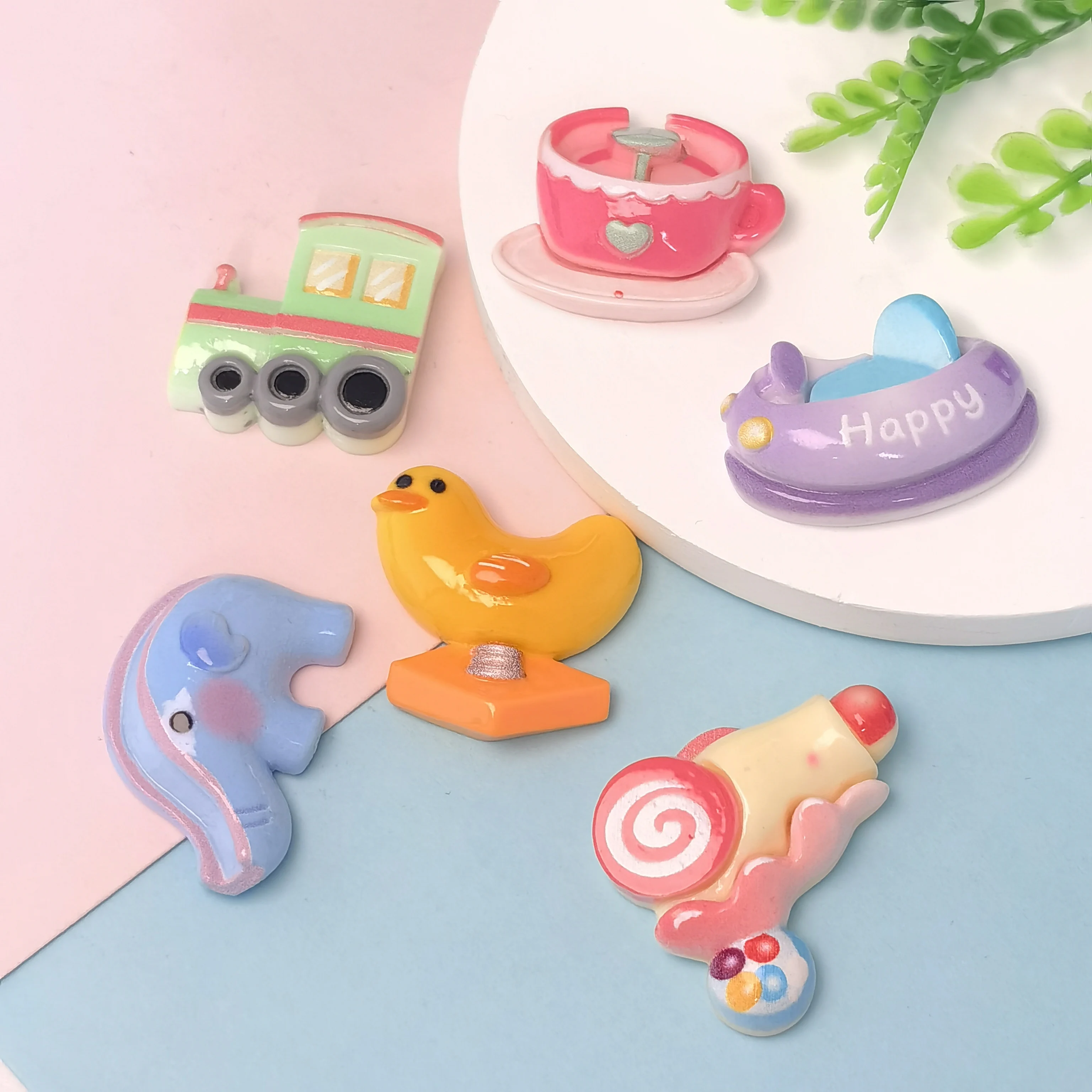 New Cartoon Playground Resin Cabochon Flatbacks for DIY Decoration Accessories Wholesale Ornament