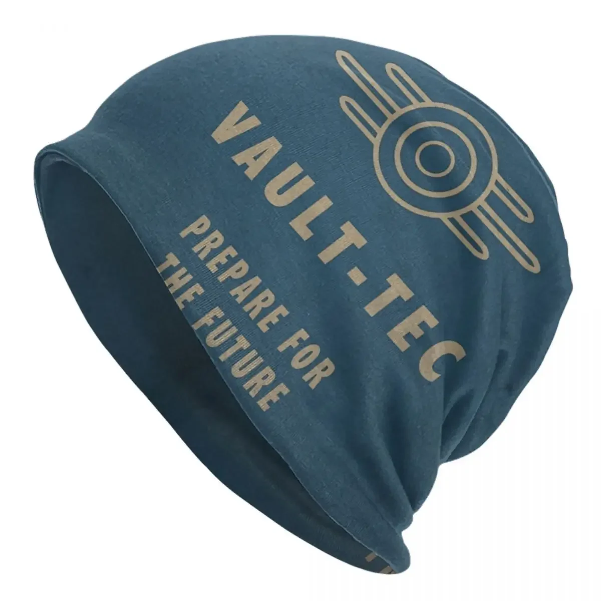 Fallout 4 Vault-tec Logo Warm Knitted Cap Fashion Bonnet Hat Autumn Winter Outdoor Beanies Hats for Unisex Adult