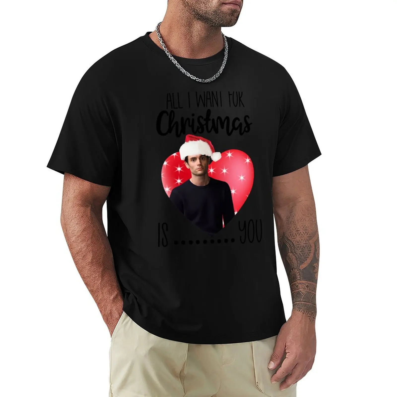 Funny Christmas Xmas you glass box Joe Goldberg Netflix you series fan penn badgley T-Shirt Casual Lightweight Short Sleeve Top