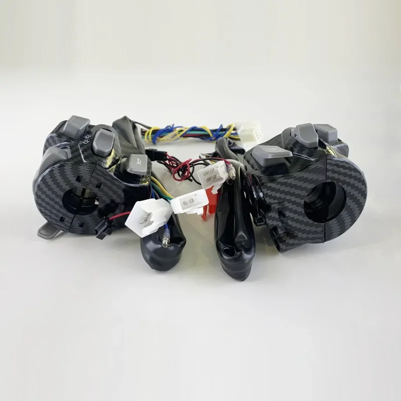 Suitable for NMAX CLICK Water Transfer Imitation Carbon Fiber Snakeskin Universal Handlebar Switch
