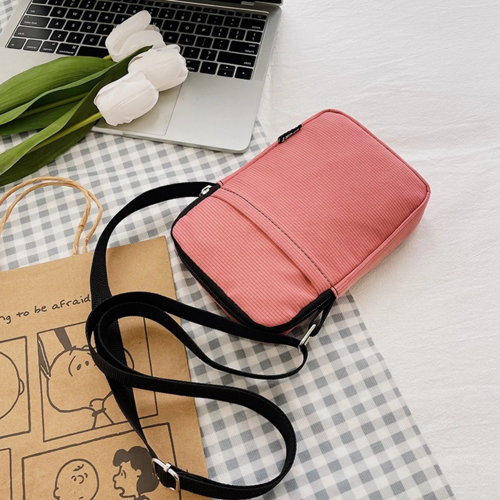 

Large-Screen Fashionable Mobile Phone Bag Fabric Vertical Neck Hanging Crossbody Bag Portable Coin Purse
