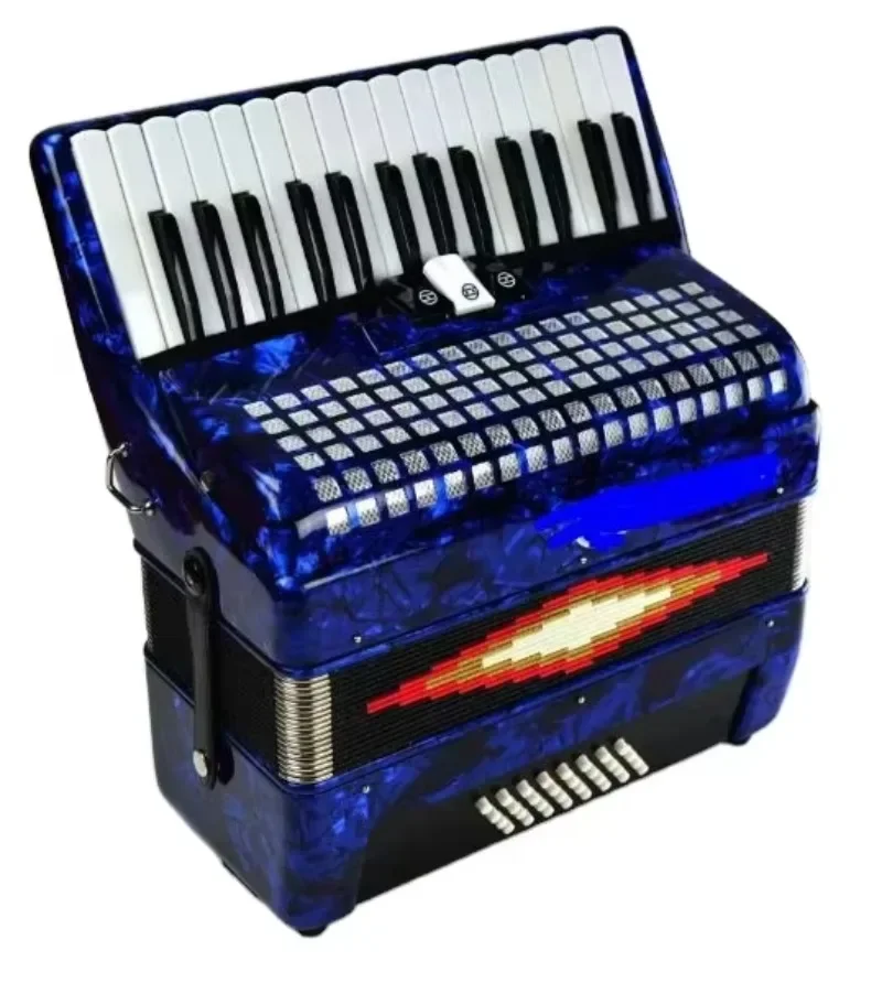 30-Key 32 Bass Diatonic Professional Accordion High-Grade 3-Change Sound Wood Material Factory Direct Sales
