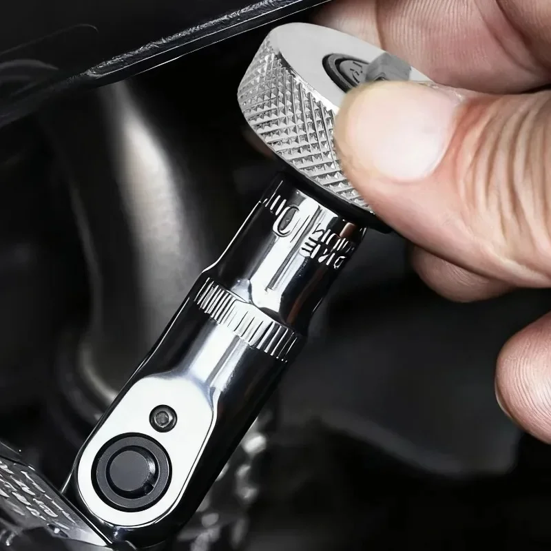 Металлический привод, набор ключей с трещоткой для ладони, мини-трещотки для пальцев, двусторонний короткий ключ для большого колеса, короткие головки, инструменты для ремонта водителя