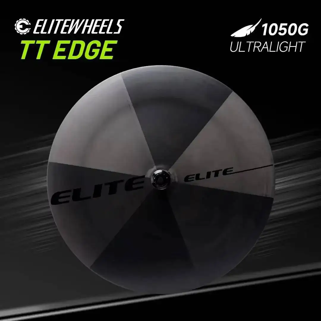 AliExpress ELITEWHEELS TT EDGE UD Raw Weave Extreme LightWeight 1050g Full Disc Wheels 50T Ratchet Carbon Wheelset Ceramic Bearing