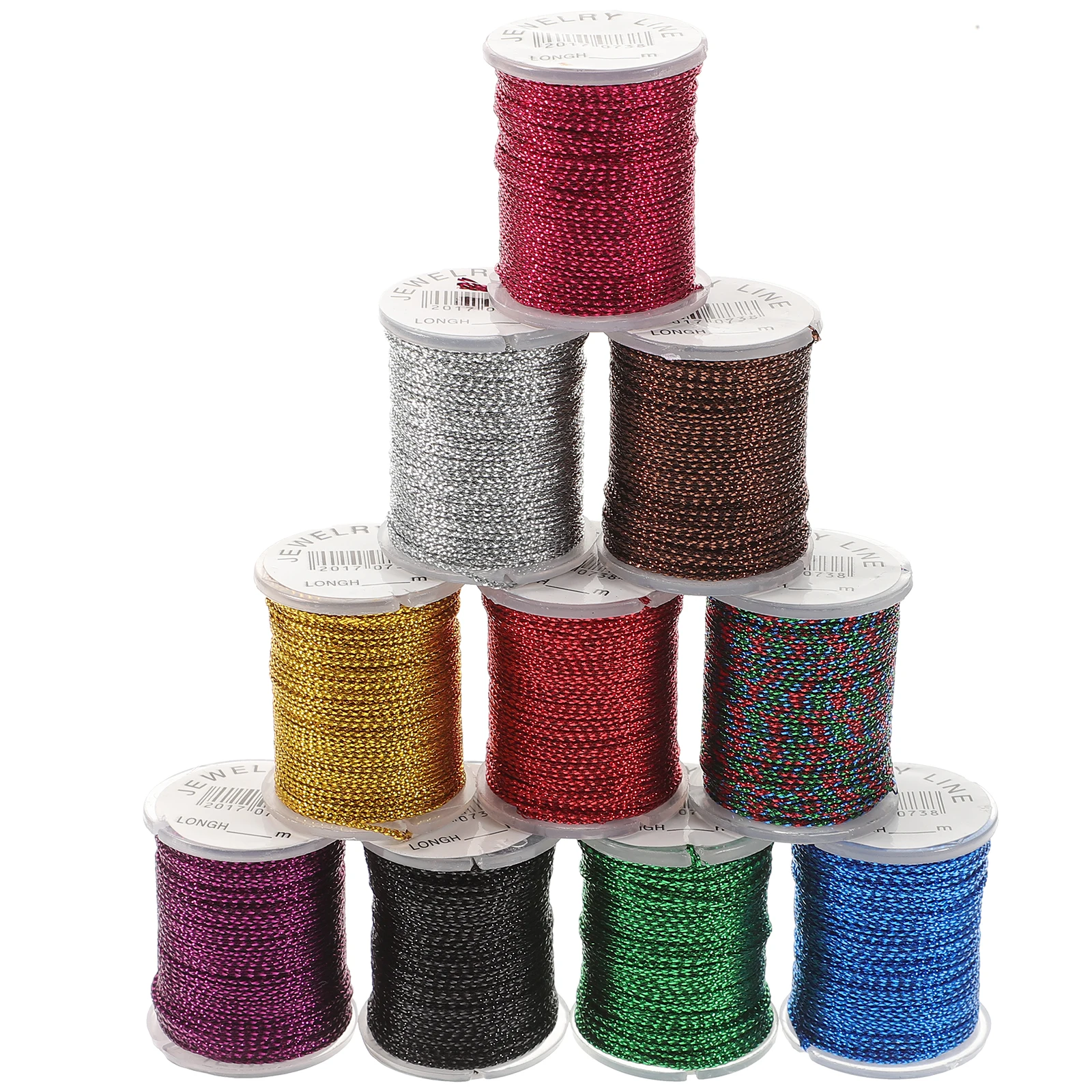 

10pcs 10 Colors Resin Cords 10M Bundle DIY Necklace Bracelet Jewelry Making Craft Making 0.5Mm Beading Cord Cord Craft Supplies
