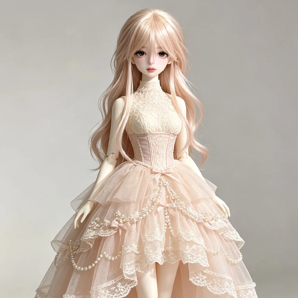 1/3 1/4 1/6 New Bjd Doll Wig Suitable for 30/45/60Cm Soft Long Straight Wig Girl Dress Up Game Toy Bjd Doll Accessories No Doll