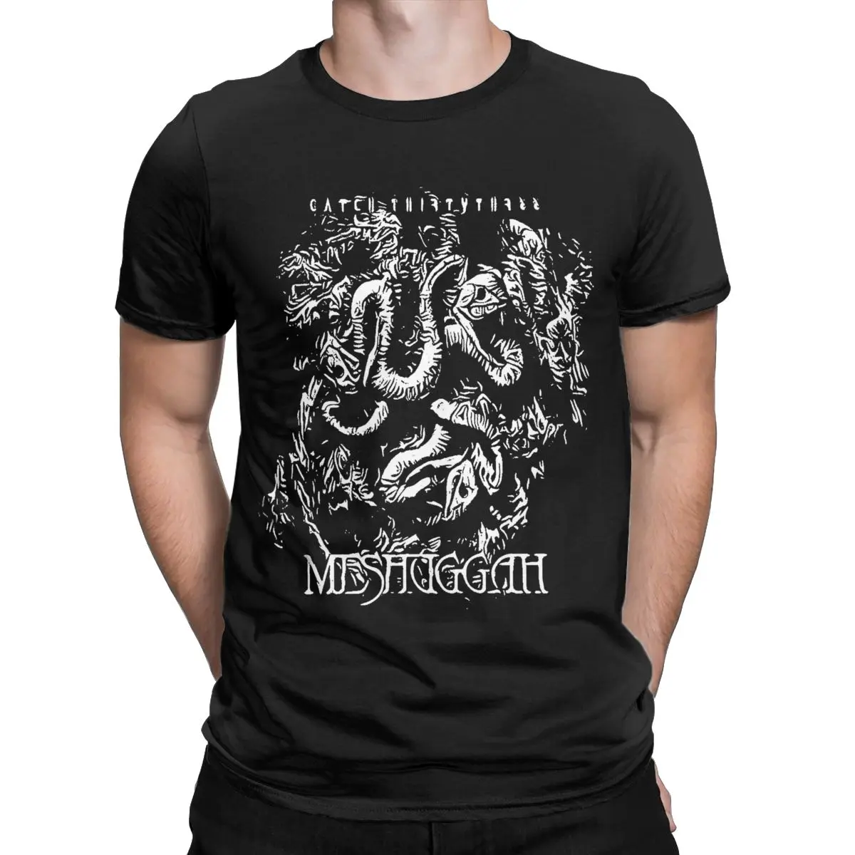 Meshuggah T-Shirts Men Humorous Cotton Tee Shirt Round Collar Short Sleeve T Shirts Printing Clothes