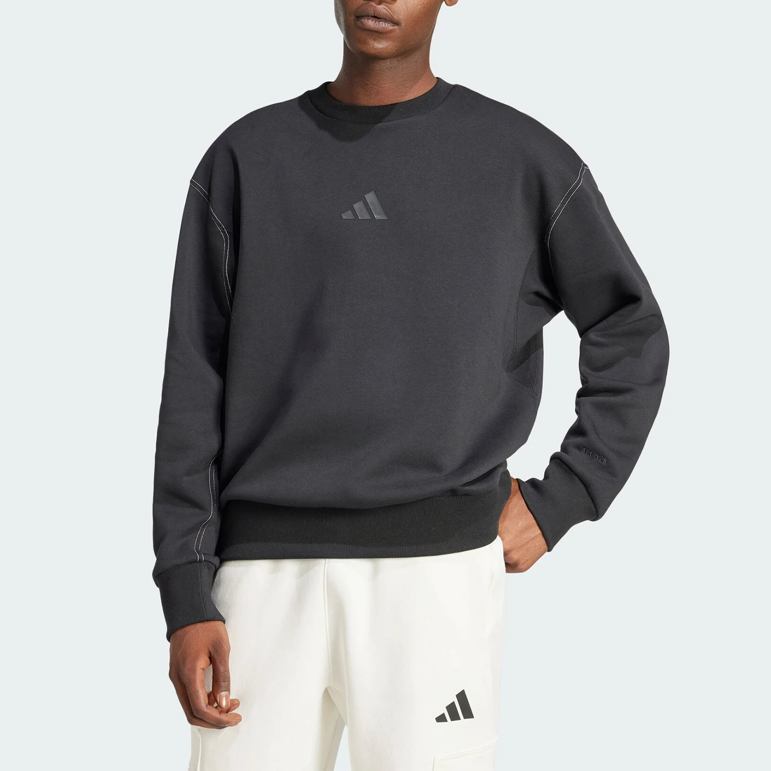Adidas genuine M A SZN G CREW Men's Classic Pullover Hoodie JJ3671