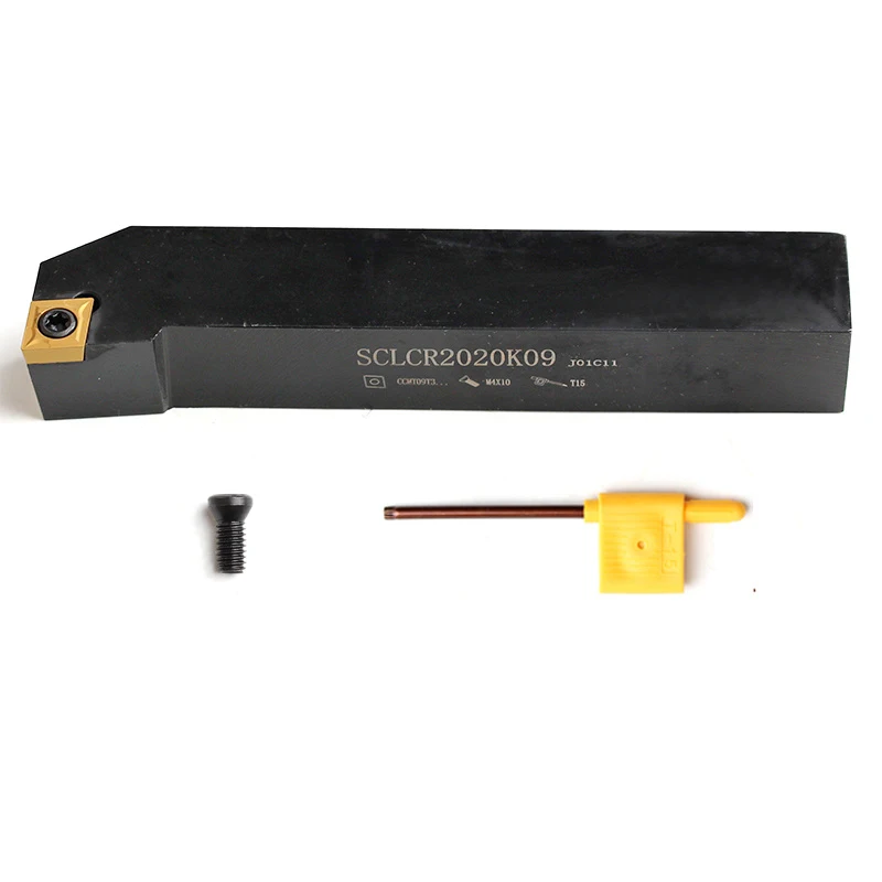 

1 шт. SCLCR1212 SCLCR1616 SCLCR2020K09 SCLCR2525M09 Внешний токарный держатель инструмента с твердосплавными пластинами CCMT, набор режущих инструментов для токарных станков с ЧПУ