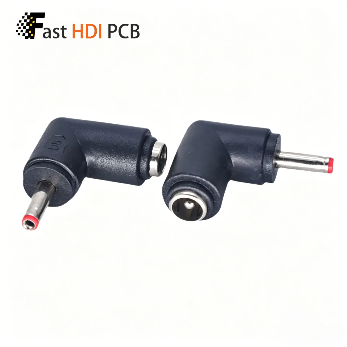 DC 5.5x2.1mm Female to 3.5x1.35mm Male Power Adapter 90 Degree Right Angle Barrel Connector for Small Electronics Router Camera