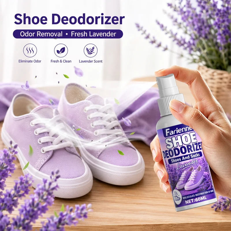Shoe Freshener Spray Odor Neutralizer Sneaker Deodorizer Long Lasting Footwear Refresher For Boots Sports Shoes Gym Bags