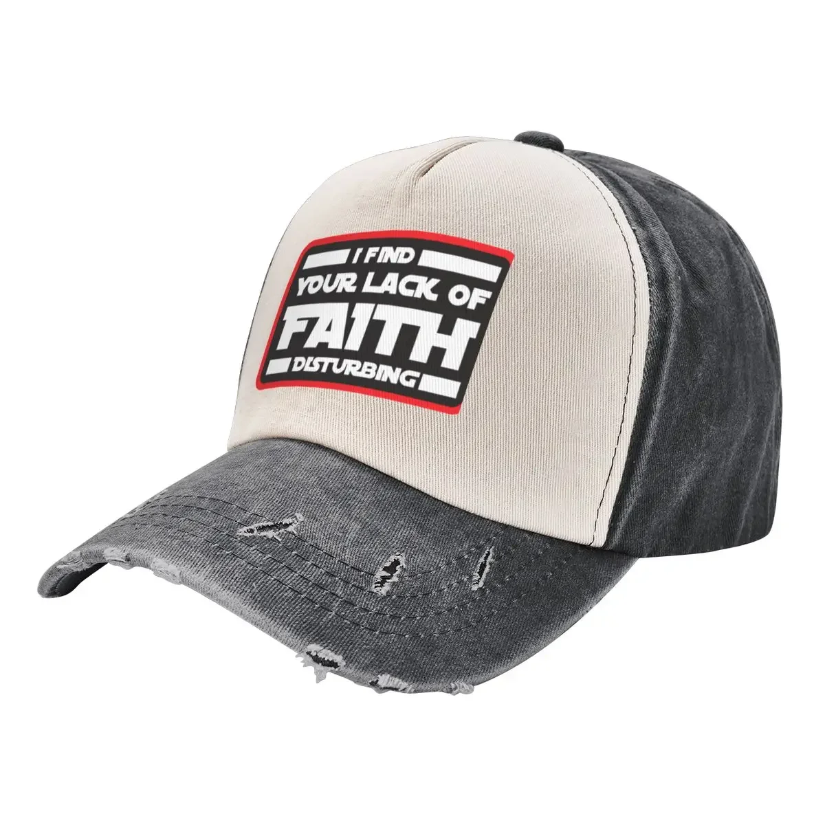 

I Find Your Lack of Faith Disturbing Red Baseball Cap Sunscreen Luxury Brand Golf Hat Men's Hats Women's