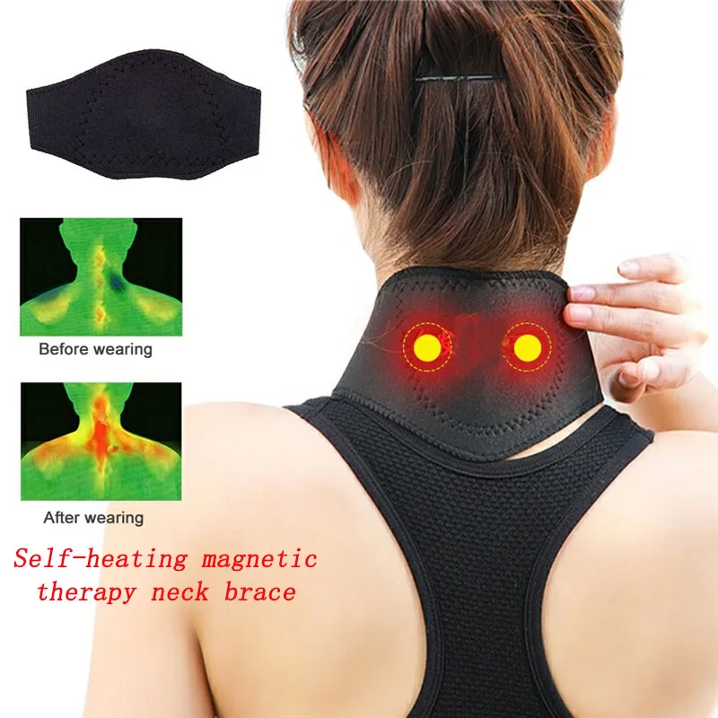 

Self-Heating Neck Magnetic Brace and Support Neck Massager Cervical Spine Protection Self-Heating Band Body Massager