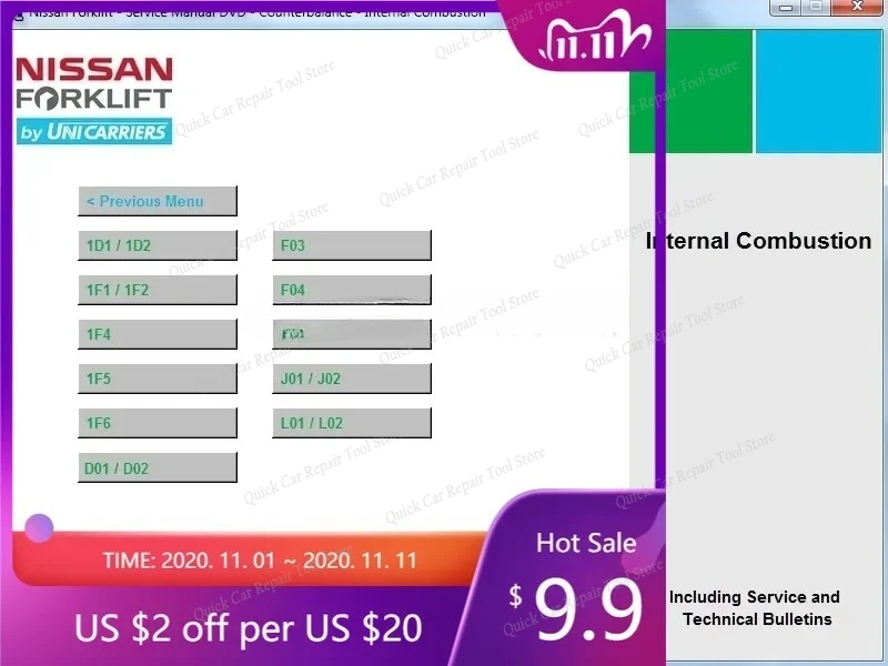 

For Nissan Forklift Service Manual 2013