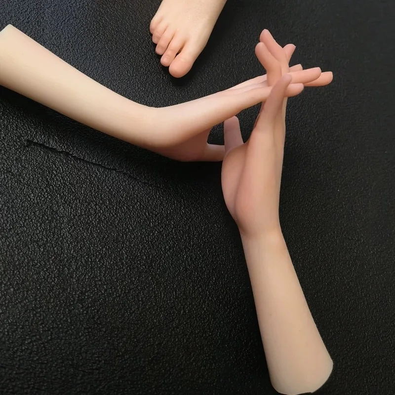 

Мини-силиконовая ручная модель, сниженная шкала, милая маленькая рука, фетиш, игра, реалистичная форма для рук, реквизит для дисплея, 1 пара XIAOSHOU