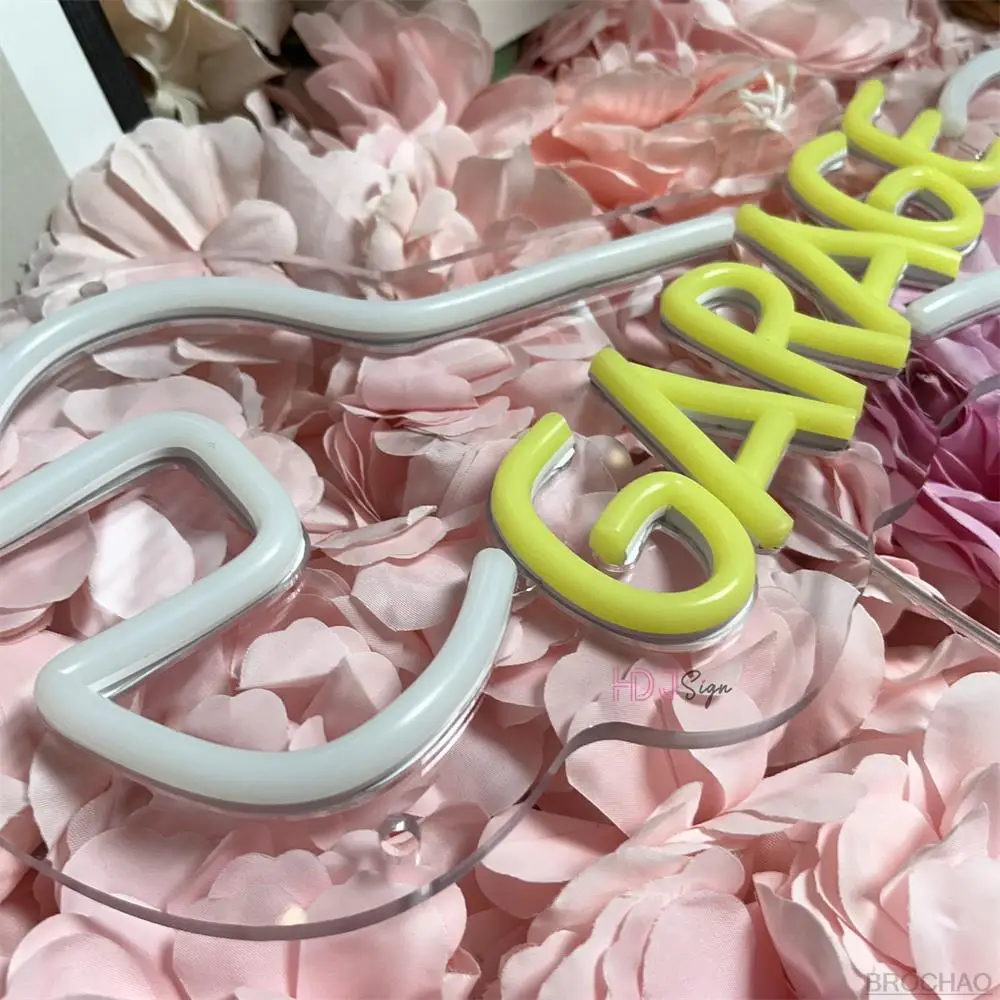 Garage Neon Sign Lights Car Auto Repair Shop Led Neon Sign Gaming Room Decoration Wall Hanging Sign Busigness Open Neon Lights