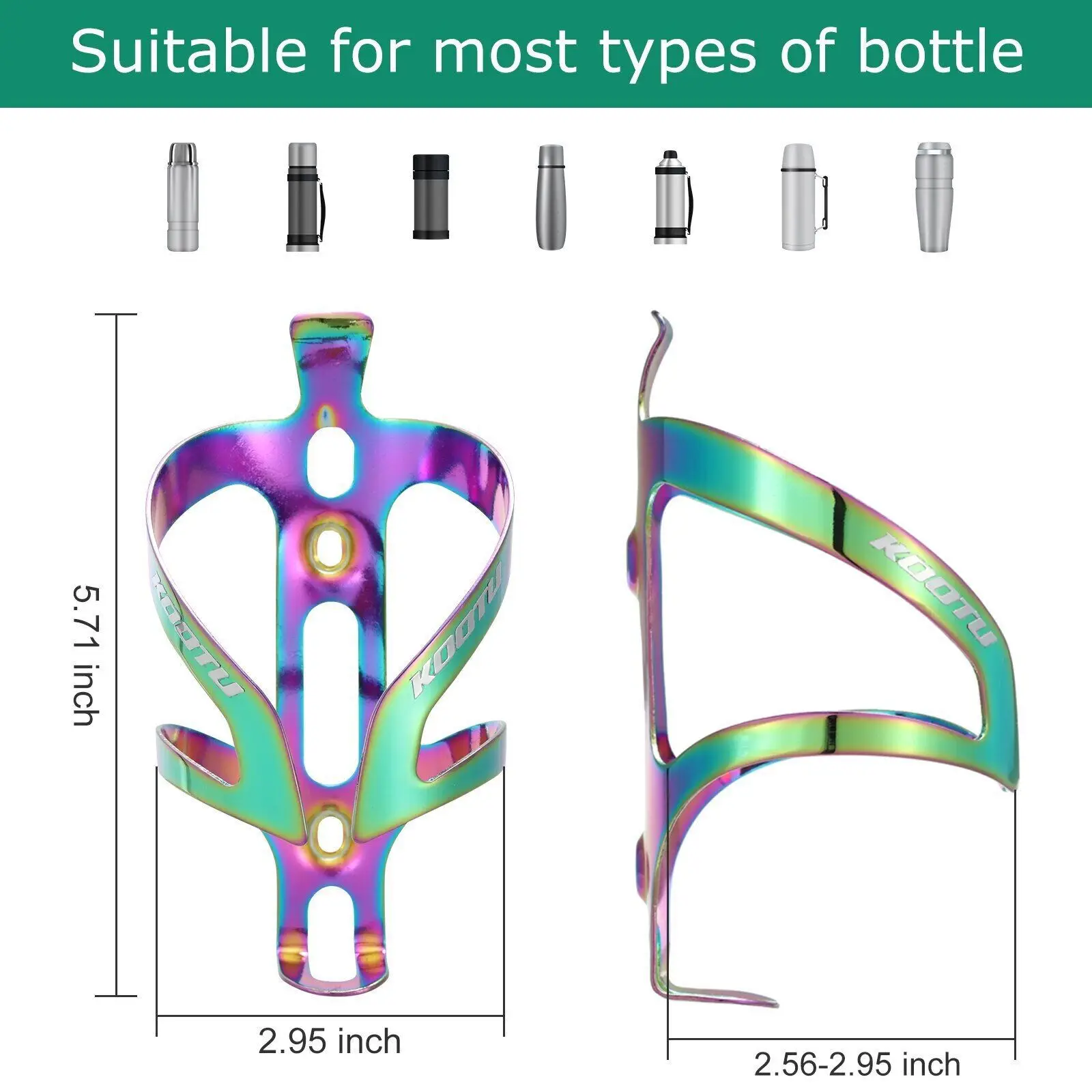 Aluminum Alloy Bicycle Water Bottle Holder Colorful Cycling Cage Road Mountain Water Bottle Holder