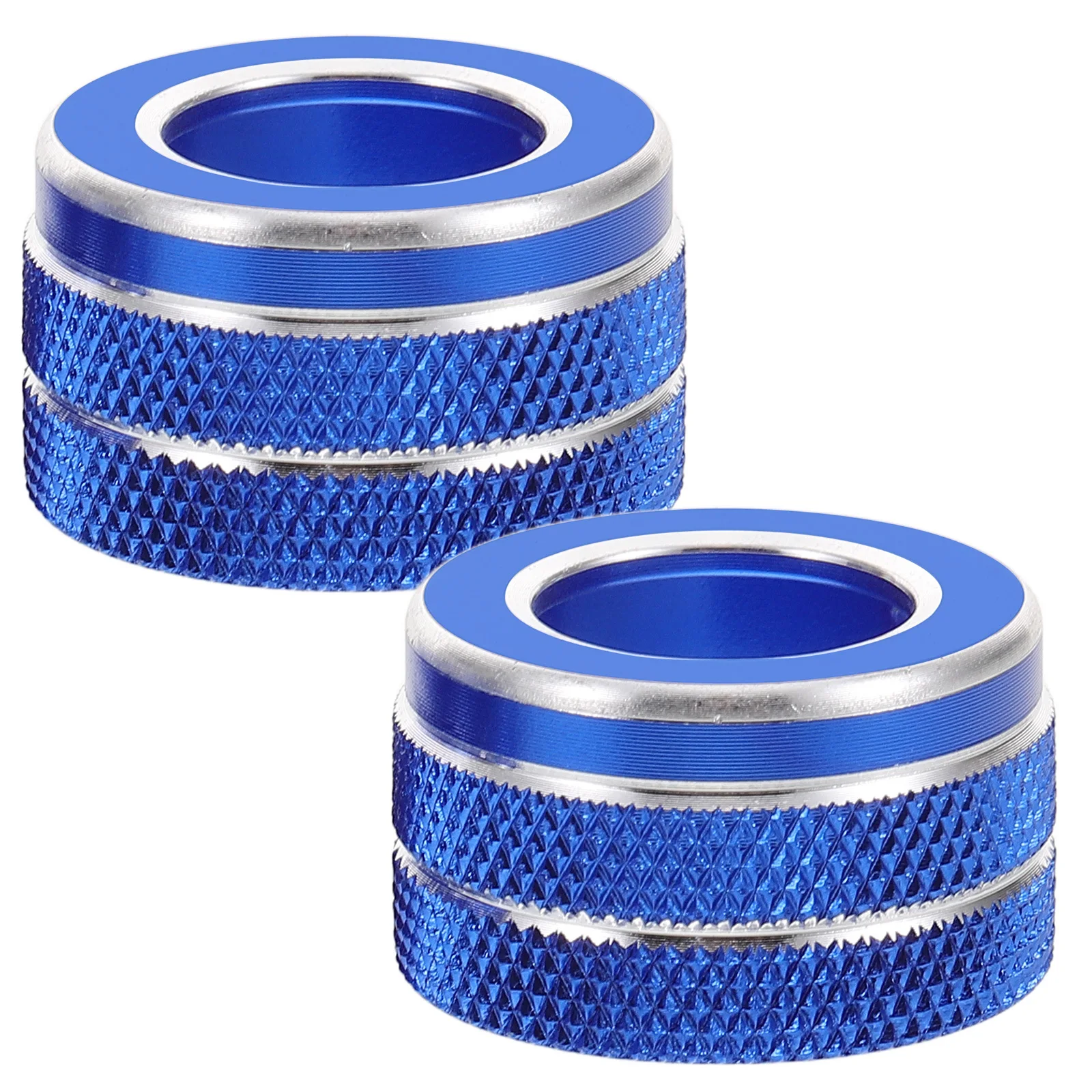 

2Pcs Car Air Conditioning Switch Knob Cover Modern Design Long-Lasting Material Effortless Upgrade for Vehicle Interior