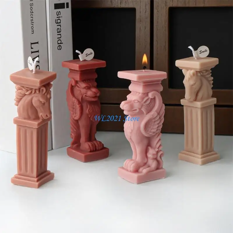 G5GC قالب سيليكون سهل التنظيف لصابون الشمع العمودي لصنع قوالب راتنجات الايبوكسي لحلوى الشوكولاتة والإبداعات الفنية