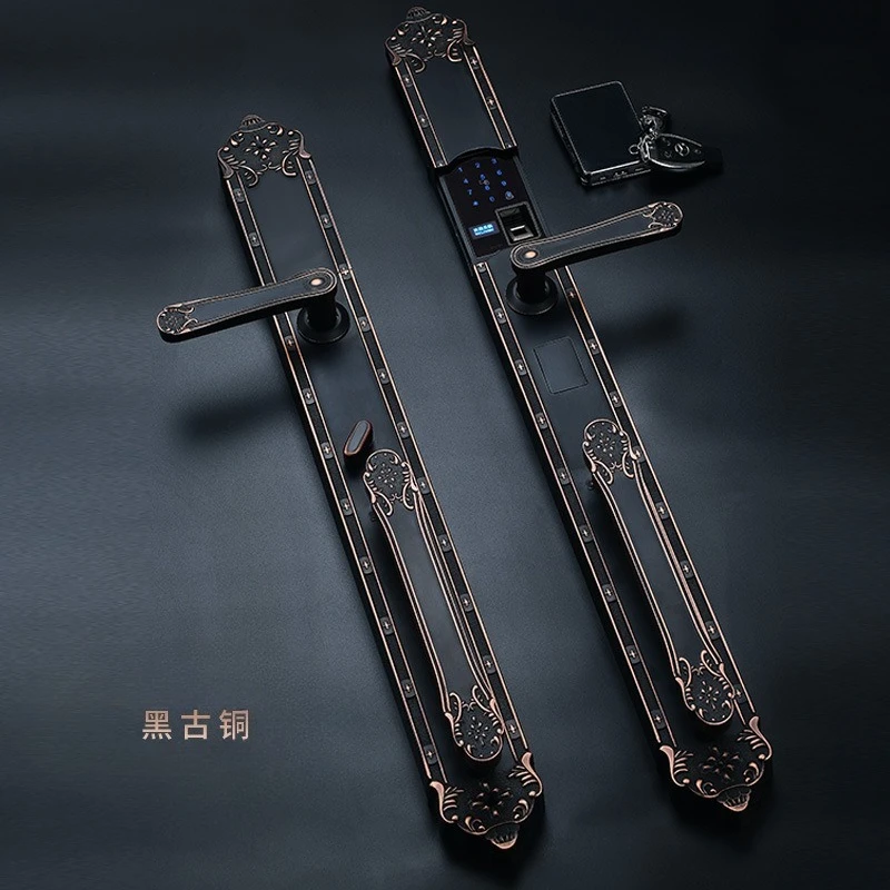 New Chinese modern simple fingerprint lock 4 AA batteries European smart luxury villa fingerprint lock