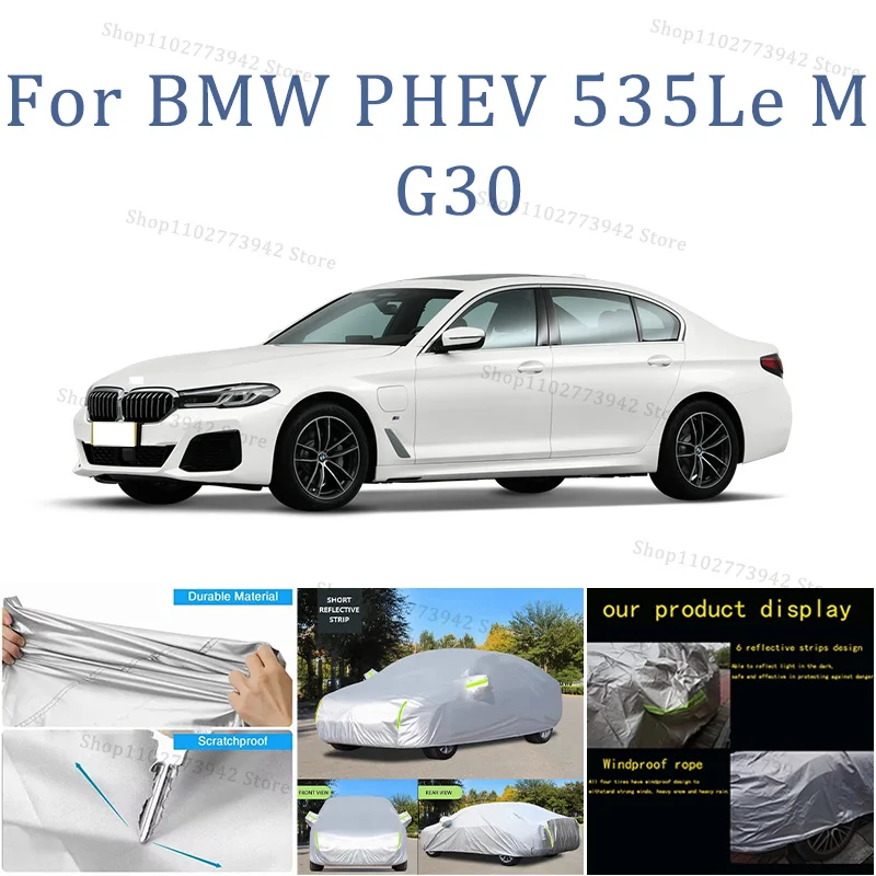 

For BMW PHEV 535Le M G30 Car Cover Full Covers with Reflective Strip Dustproof UV Scratch-Resistant Sunscreen Protective cover