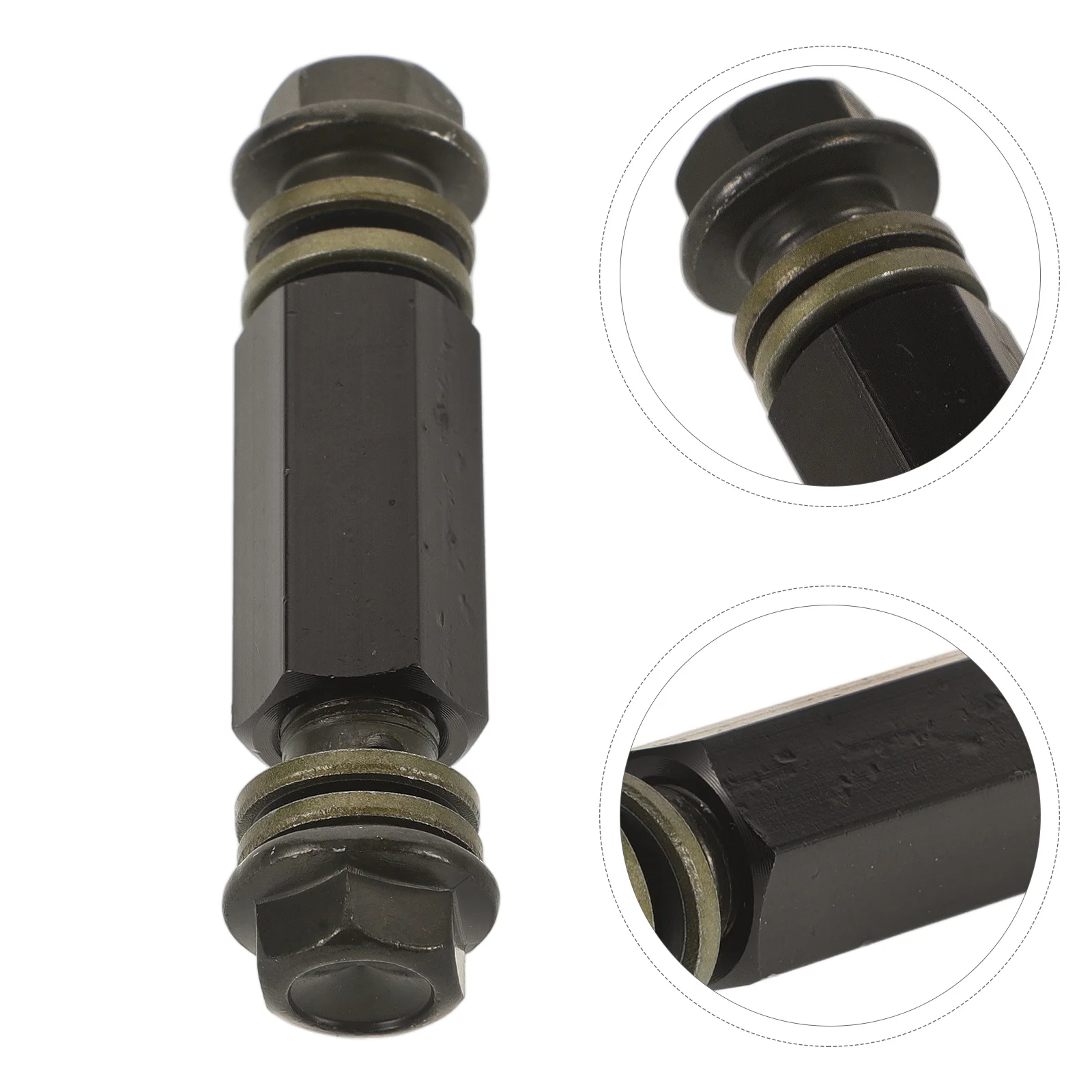 

Motorcycle Brake Line Extension Union Fittings Black Adapter Compression Tube Metal Construction Enhanced Performance