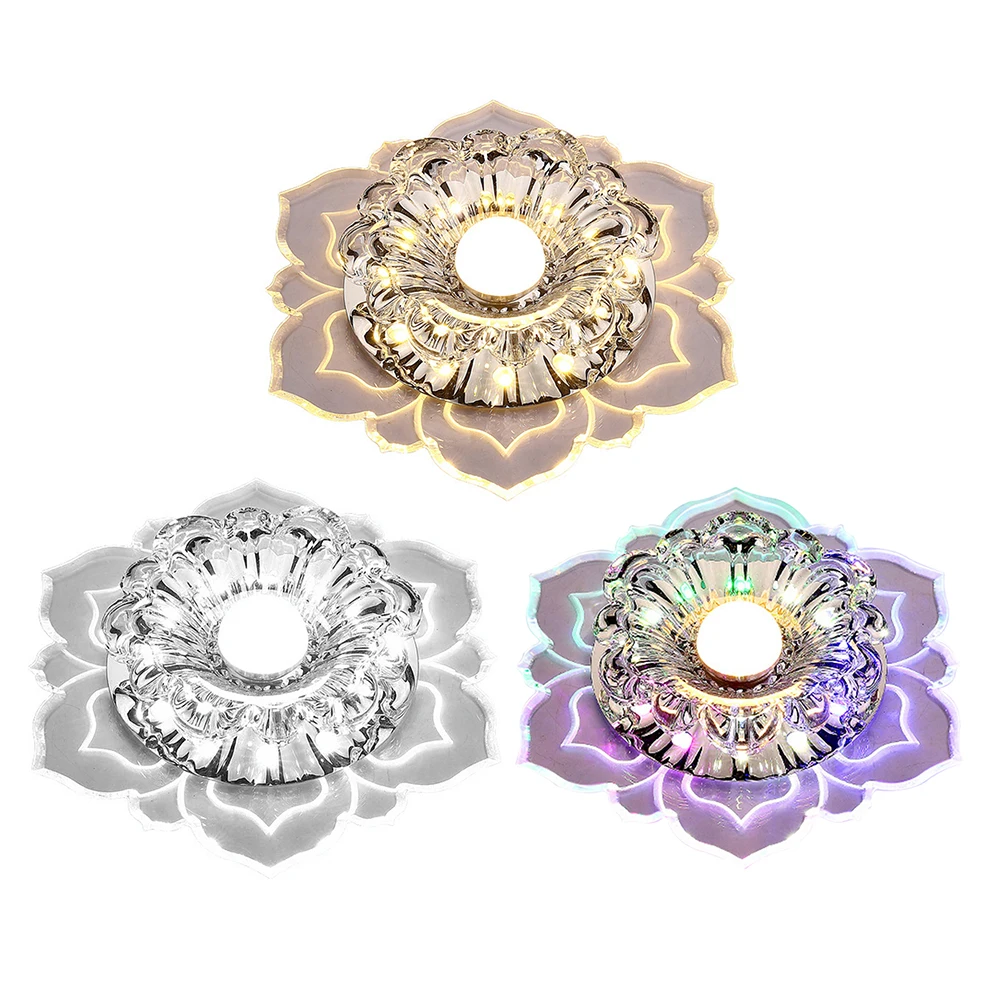 Moderno LED Luzes de teto de cristal Corredor Sala de estar Quarto Lustre Lâmpada