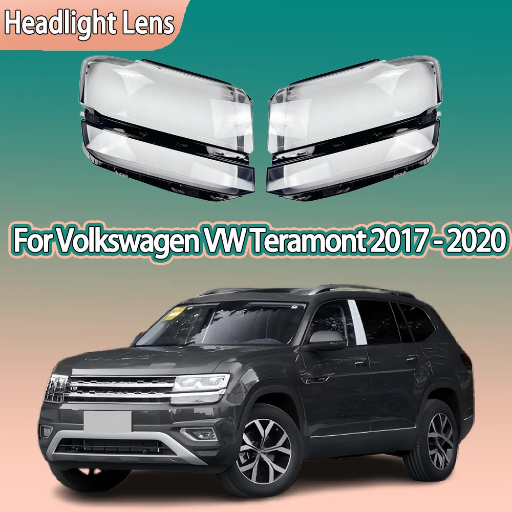 

For Volkswagen VW Teramont 2017 2018 2019 2020 Front Headlamp Cover Headlight Shell Lampshade Plexiglass Replace Original Lens