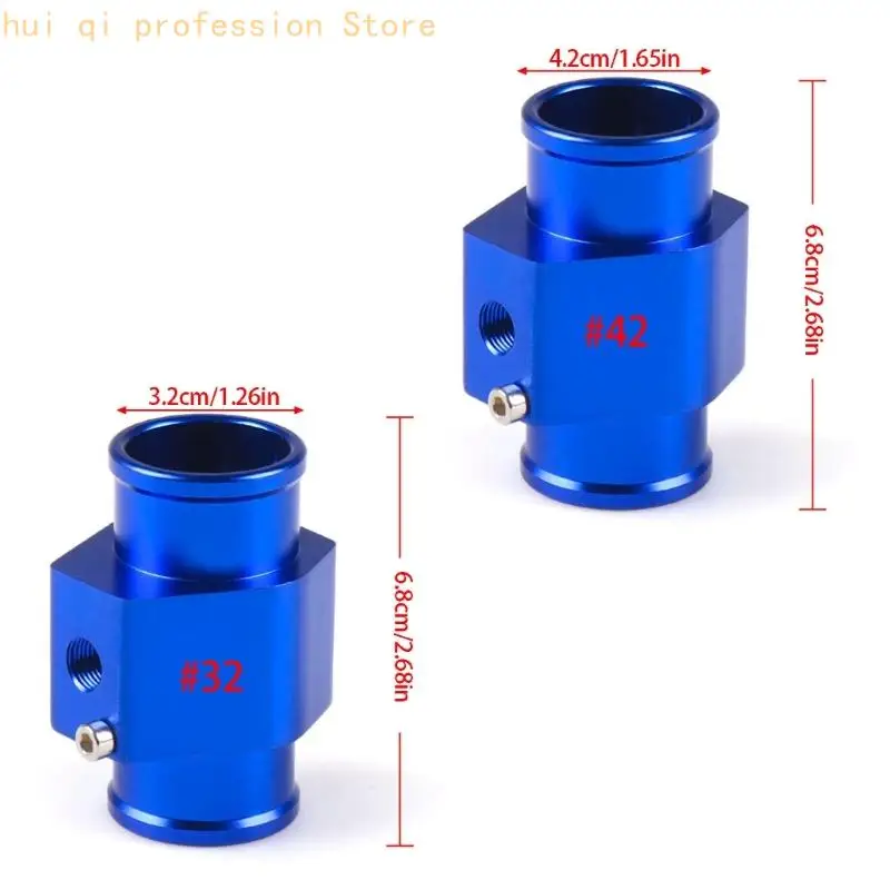 Wassertemperatursensor-Anschlussstück aus Aluminium für kundenspezifische Zählerinstallationen H8WE – Detail 6