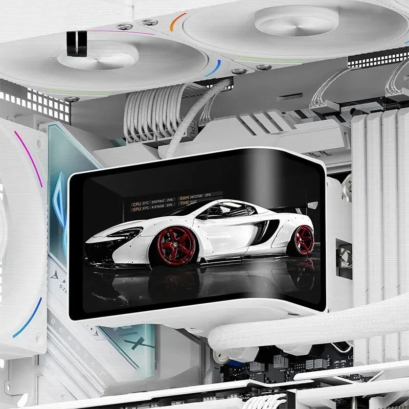 360 TURBO ARGB All-in-one water cooling radiator,Magnetic 6.67-inch 3D curved