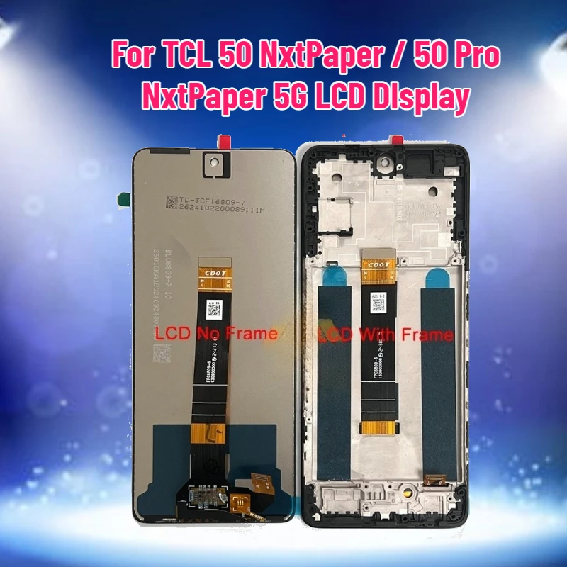 

6.8"Inch T803E T803D Display for TCL 50 NxtPaper / 50 Pro NxtPaper 5G LCD DIsplay Touch Screen Digitizer Assembly