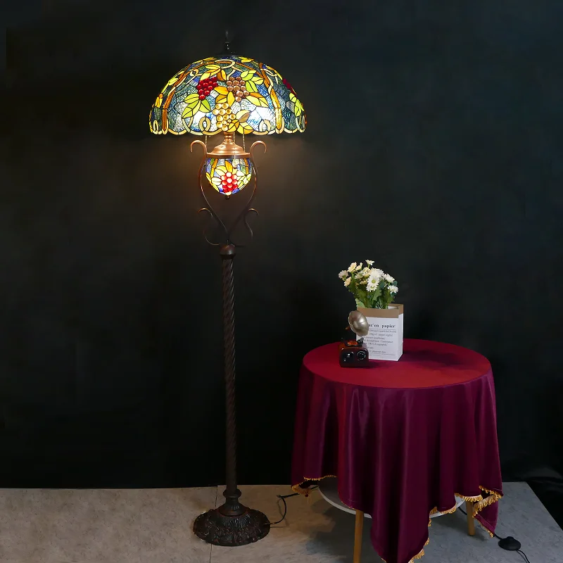 European floor-to-ceiling living room bedroom bedside lamp Modern creative warm decoration LED sofa floor-to-ceiling table lamp