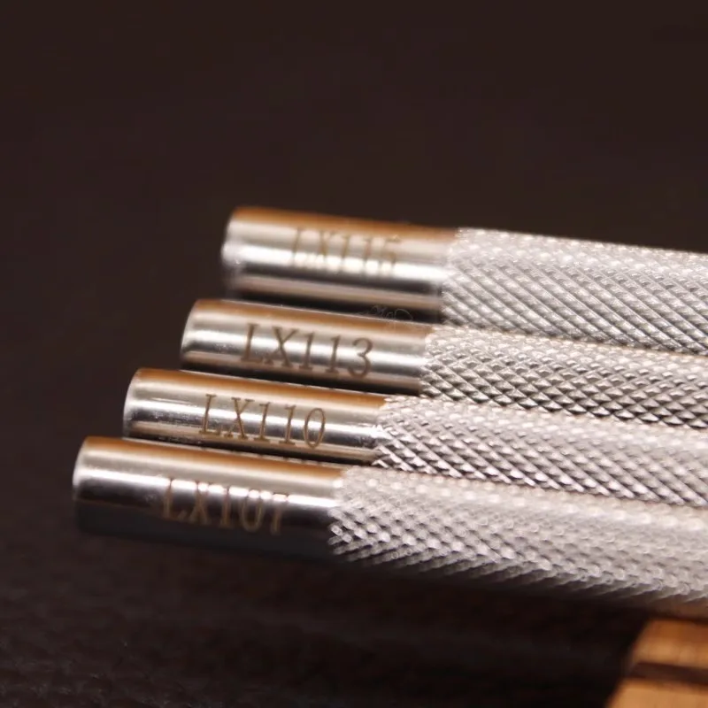 Diamond Shaped Leather Carving Printing Tool 304 Stainless Steel Vegetable Tanned Leather Stamping Process Print Punch Machine - Image 6