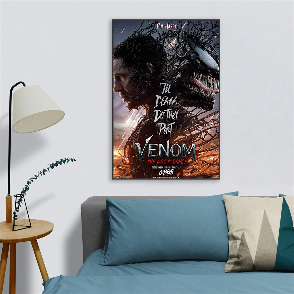 2024 Newest Disney Movie Poster Venom: The Last Dance Prints Motivational Canvas Painting Home Game Room Bedroom Decor