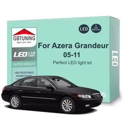 18Pcs Canbus Vehicle Indoor Lamp For Hyundai Azera Grandeur TG 2005 2006 2007 2008 2009 2010 2011 LED Interior Light Bulb Kit