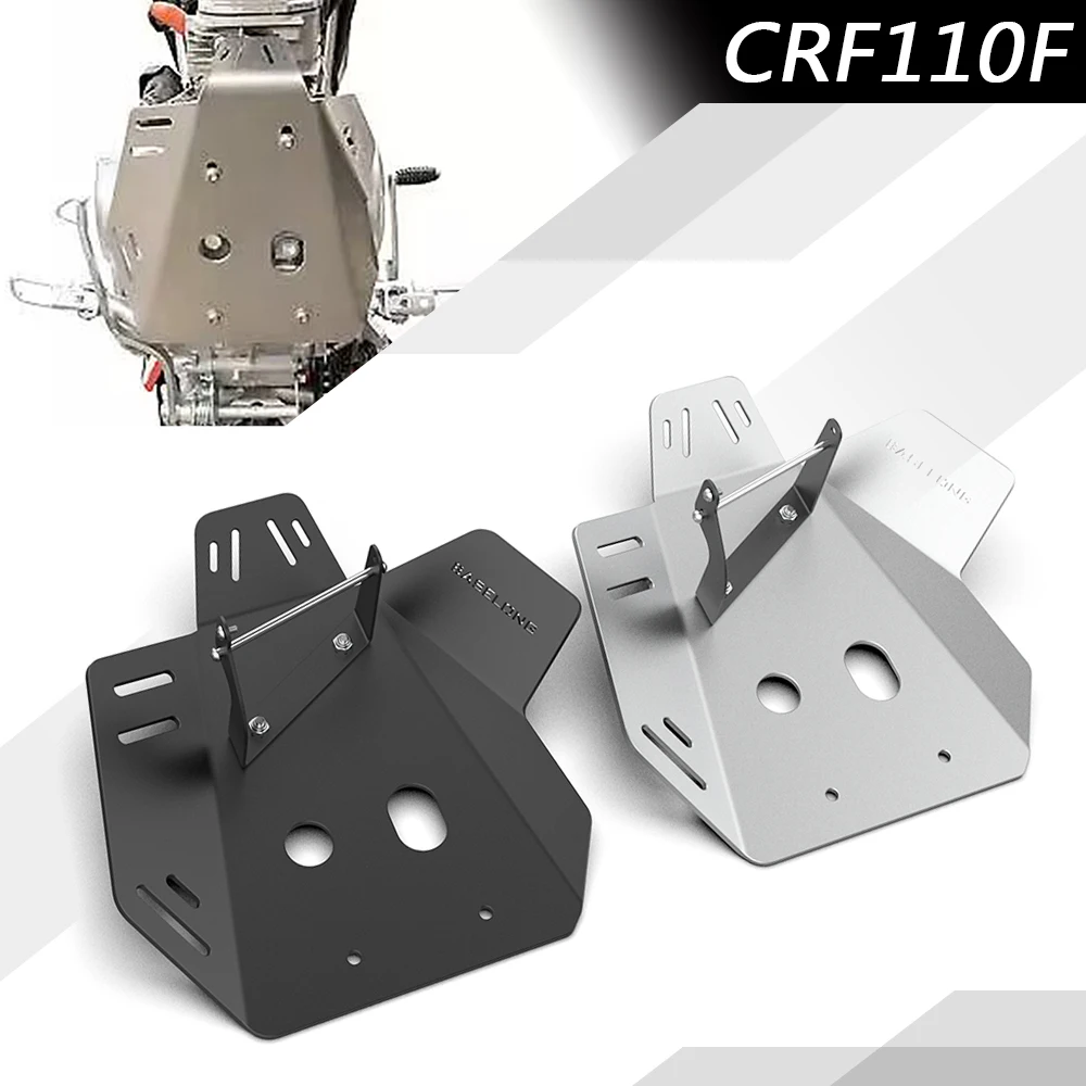 CRF 110F 2024 Under Engine Protection Cover For Honda CRF110F 2019-2023 Motorcycle Accessories CNC Skid Plate Bash Frame Guard