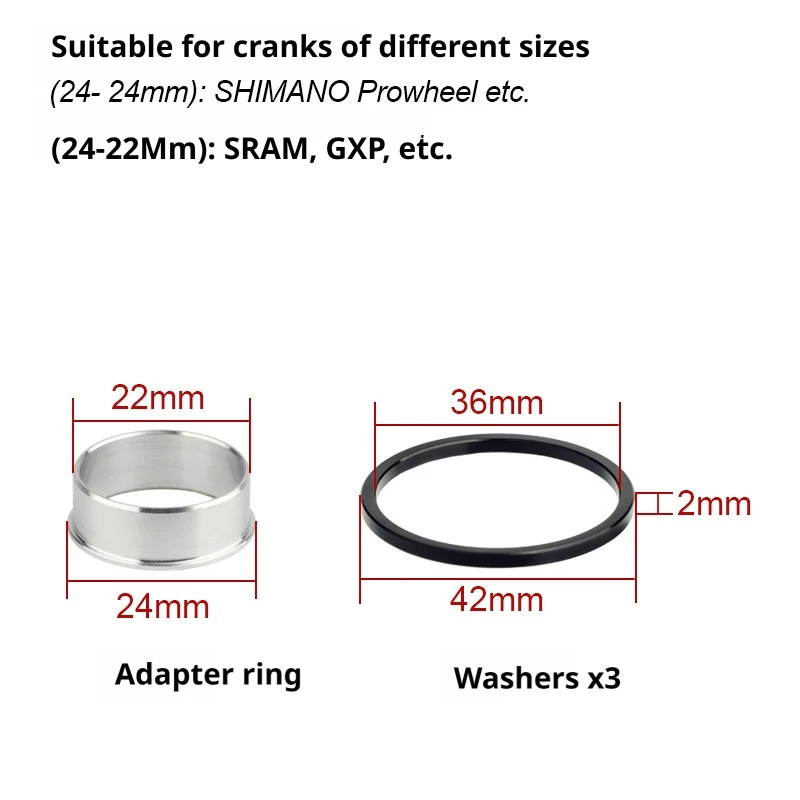 Keramik-Innenlager BB68 BB92 68 73mm Gewindelager 1,37x24 TPI für MTB und Rennräder – Detail 4