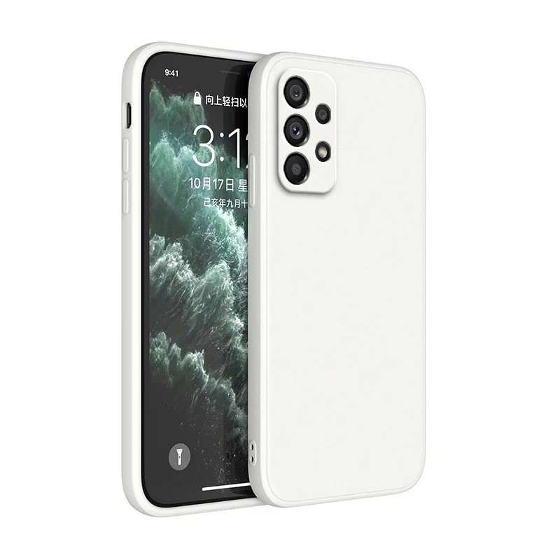 Quadratische Flüssigsilikonhülle für Samsung Galaxy A52 A52s A12 A22 A32 A42 A72 A13 A23 A33 A53 A73 4G 5G Handyhülle Coque Fundas