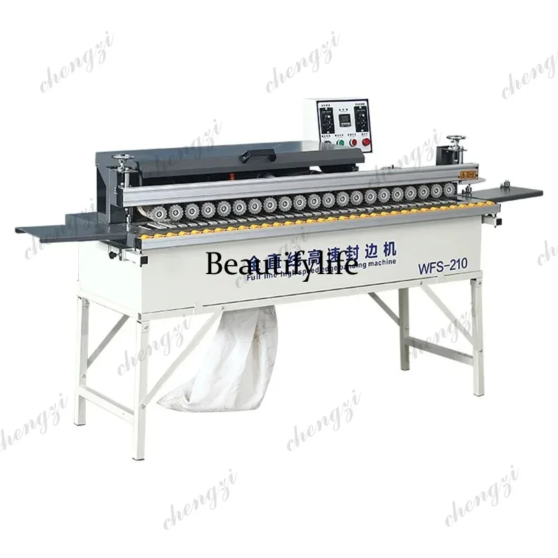 A172 WFS-210 Fully Automatic High Speed Edge Banding Machine High Efficiency Straight Line Trimming Edge Banding Machine